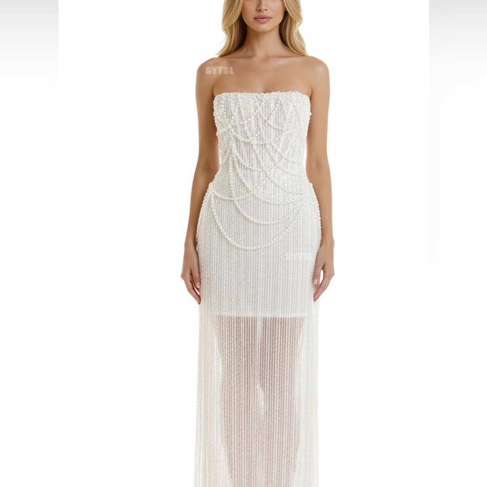 NWT Strapless Beaded Wedding Reception Dress size 8